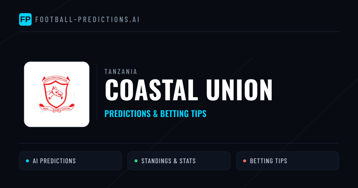 Coastal Union Predictions & Stats