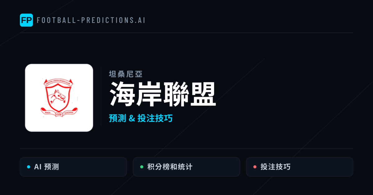 海岸聯盟 運彩分析|足球預測與數據