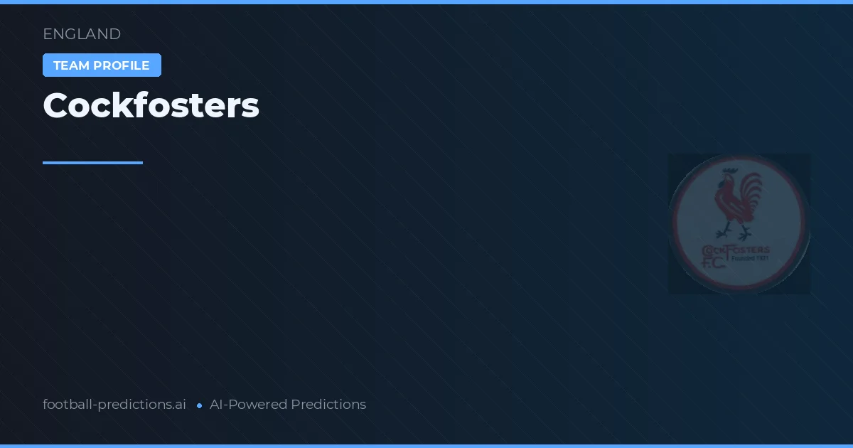 Pronostici e Statistiche Cockfosters