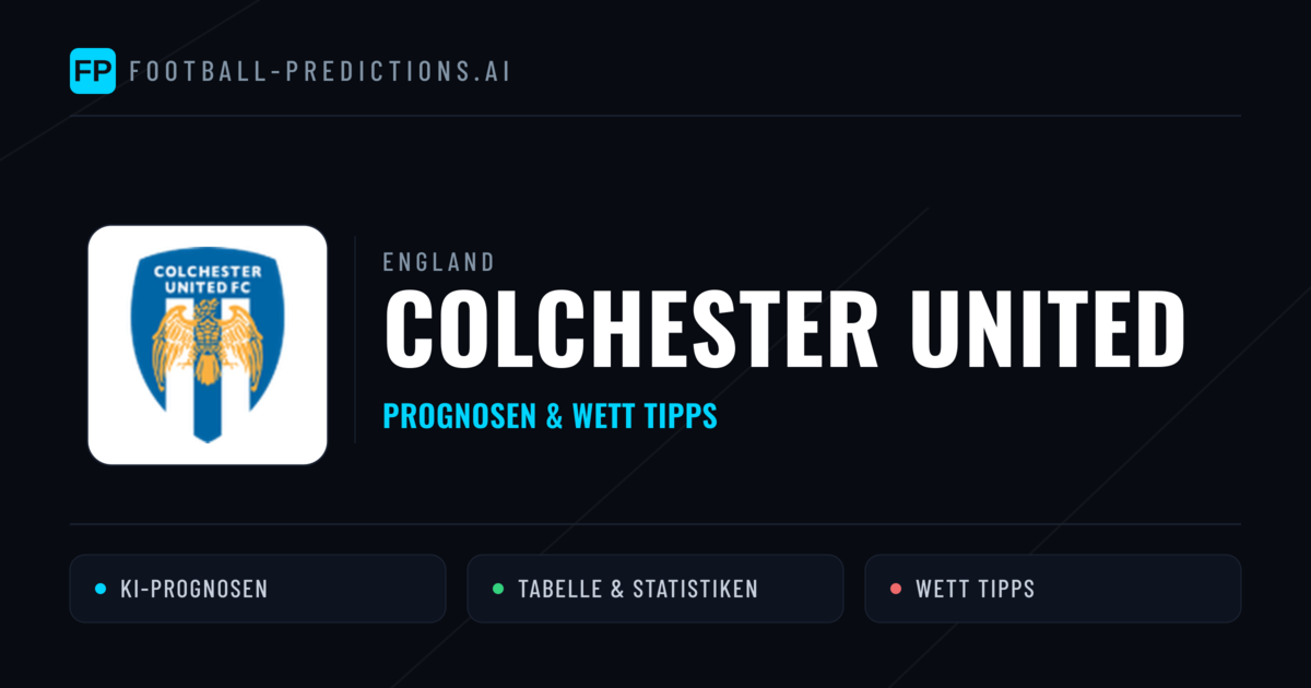 Colchester United Prognosen & Statistiken