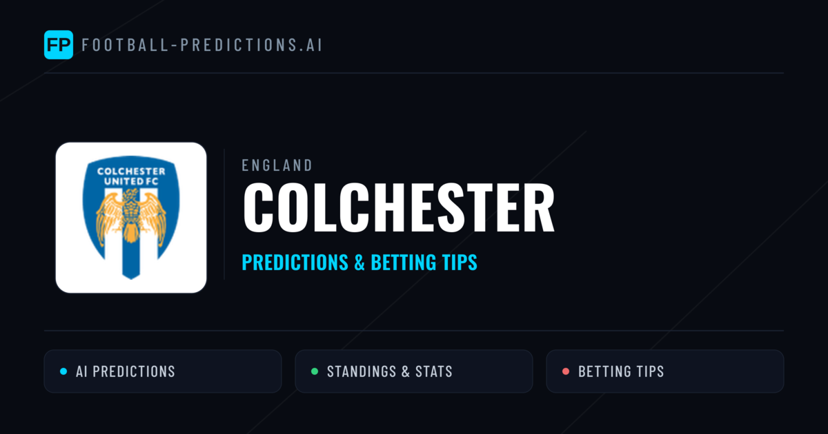 Colchester Predictions & Stats