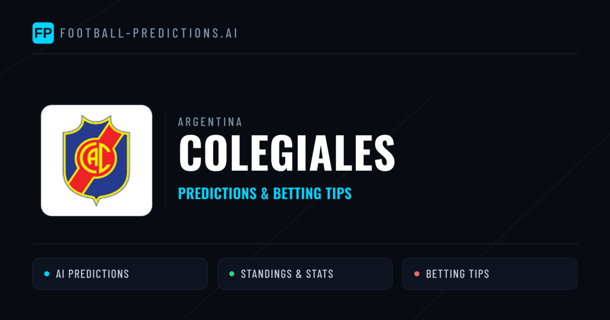 Colegiales Predictions & Stats
