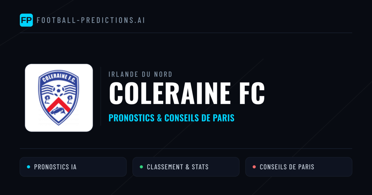 Coleraine FC Pronostics & Statistiques