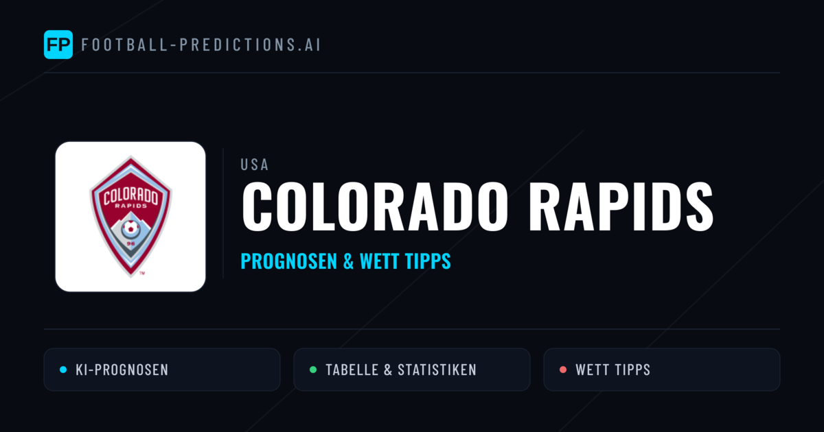 Colorado Rapids Prognosen & Statistiken