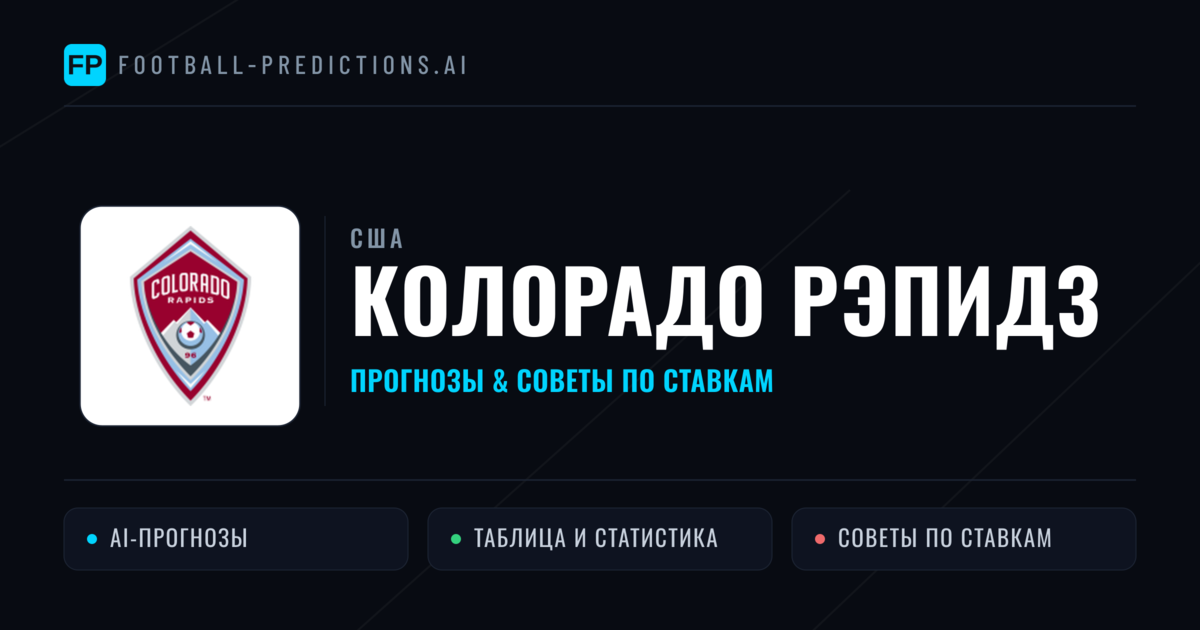 Колорадо Рэпидз прогнозы и статистика