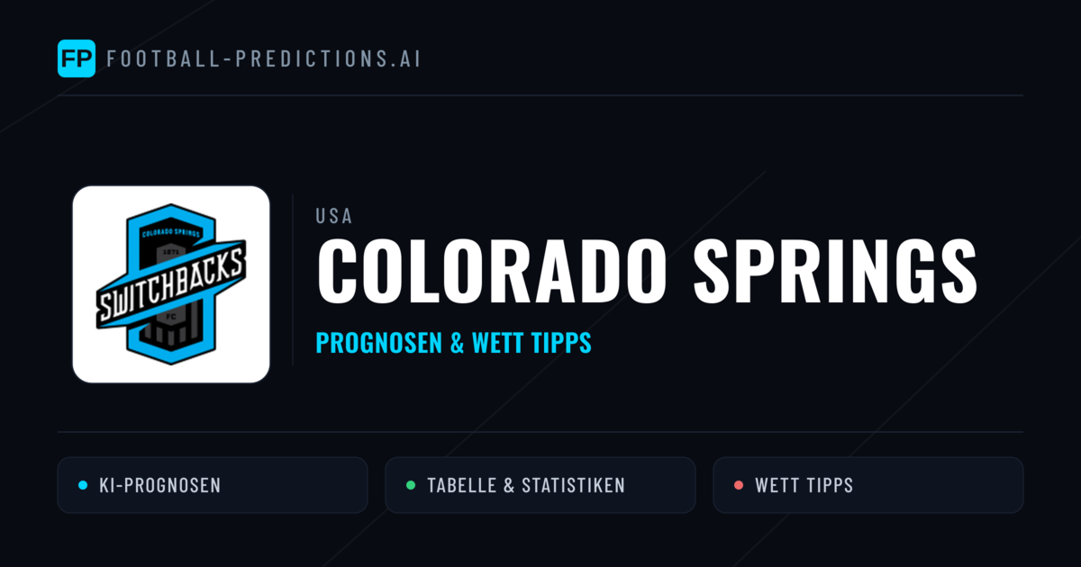 Colorado Springs Prognosen & Statistiken