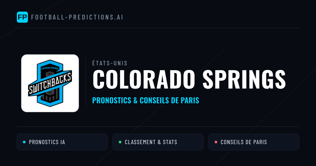 Colorado Springs Pronostics & Statistiques