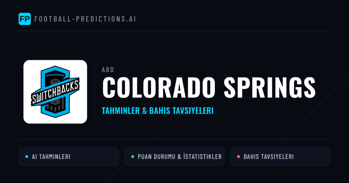Colorado Springs Tahminleri & İstatistikler