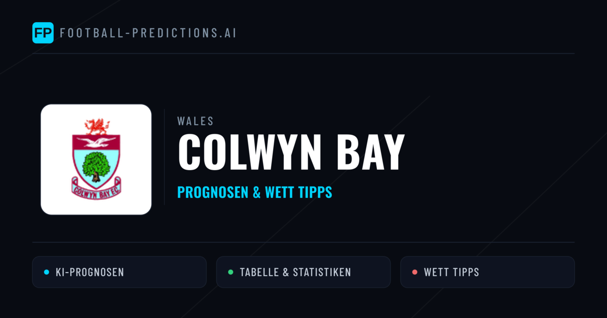 Colwyn Bay Prognosen & Statistiken