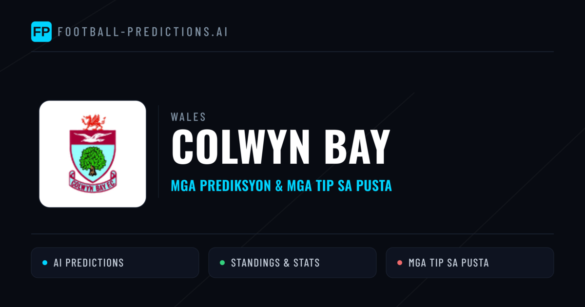 Colwyn Bay Predictions & Stats