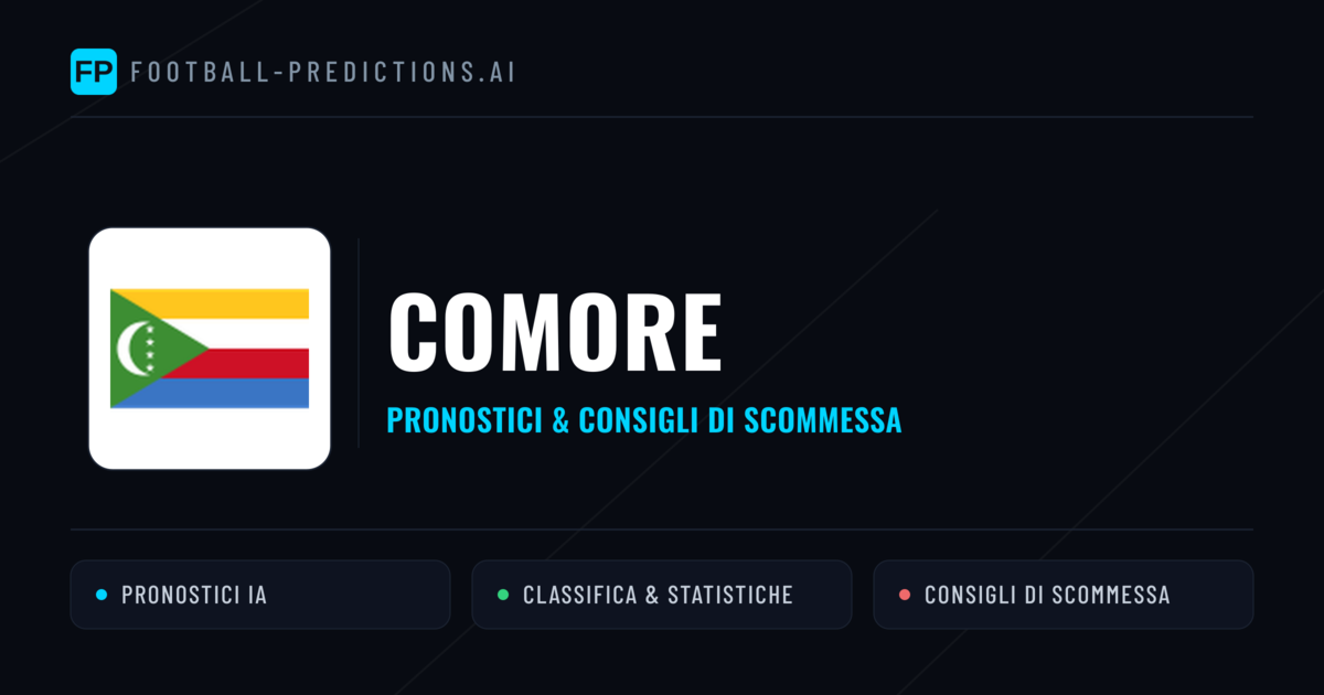 Pronostici e Statistiche Comore