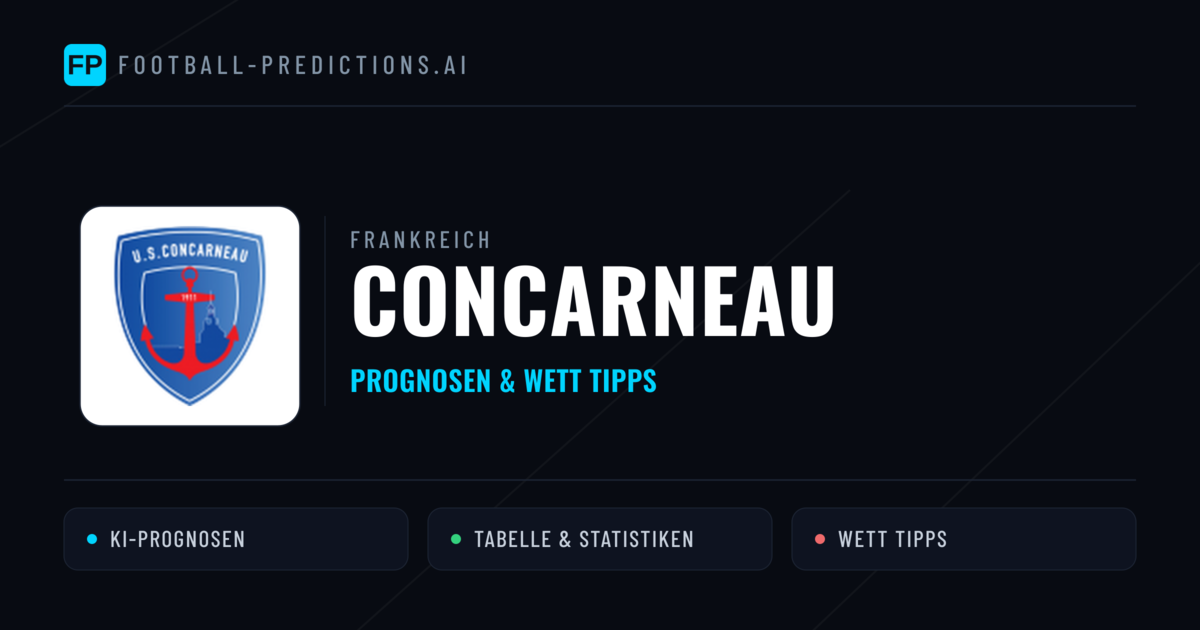 Concarneau Prognosen & Statistiken