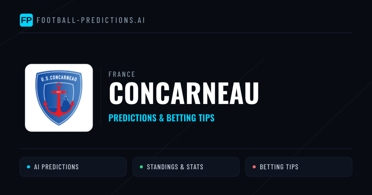 Concarneau Predictions & Stats