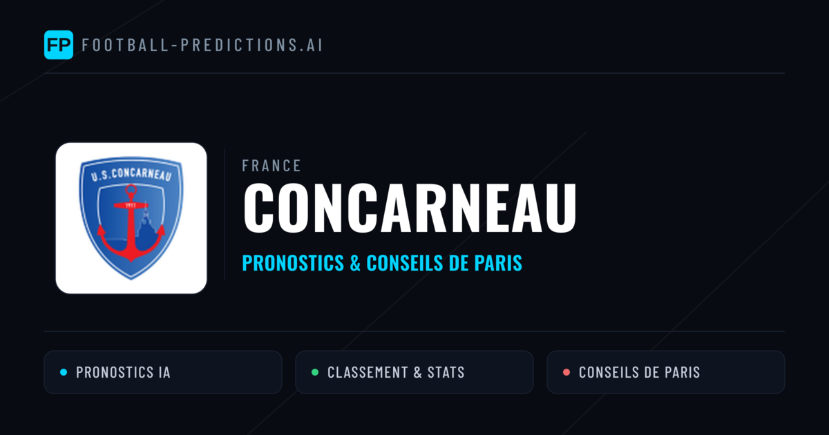 Concarneau Pronostics & Statistiques