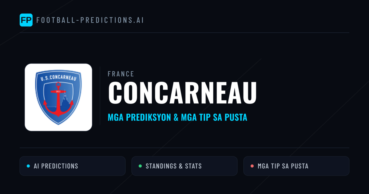 Concarneau Predictions & Stats