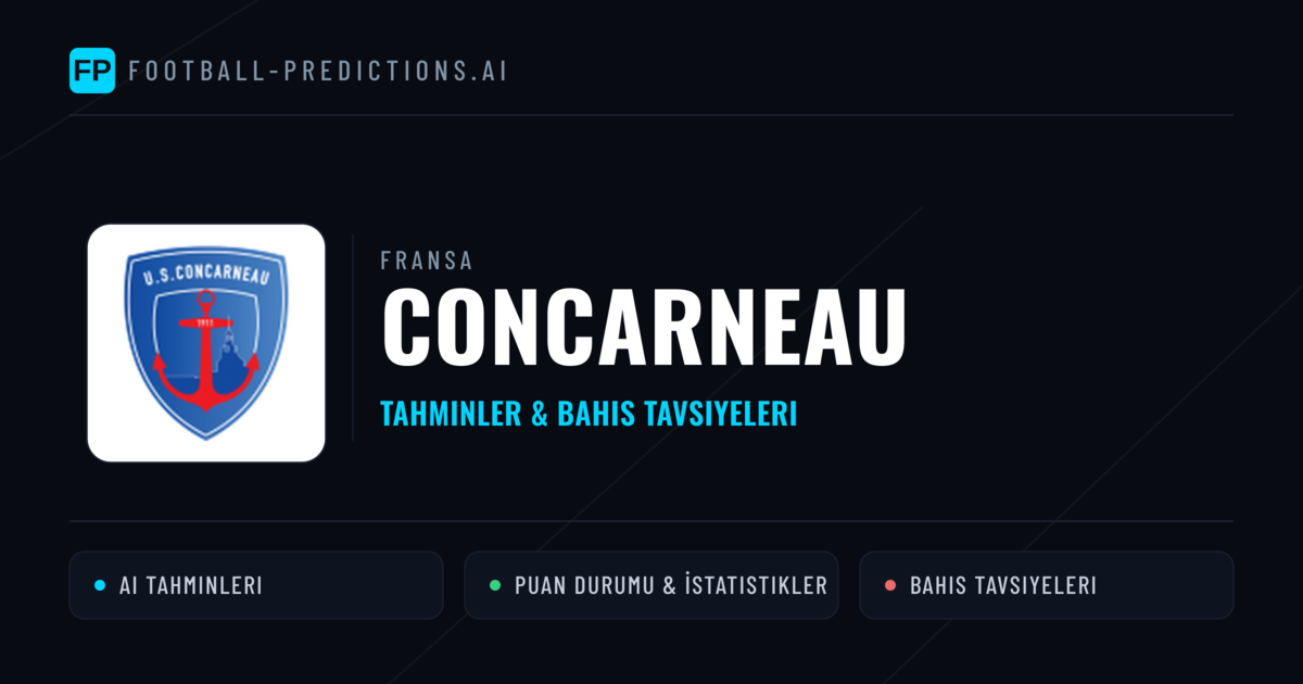 Concarneau Tahminleri & İstatistikler