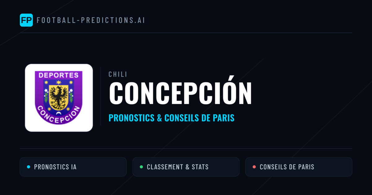 Concepción Pronostics & Statistiques