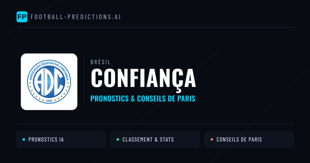Confiança Pronostics & Statistiques