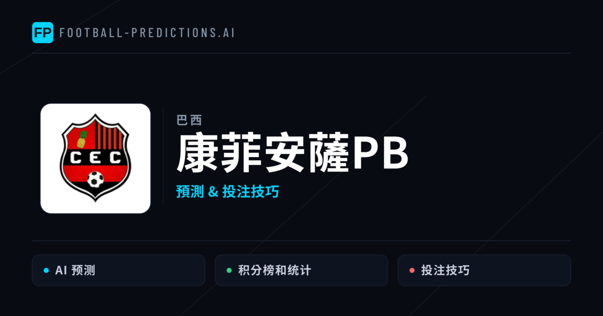 康菲安薩PB 運彩分析｜足球預測與數據