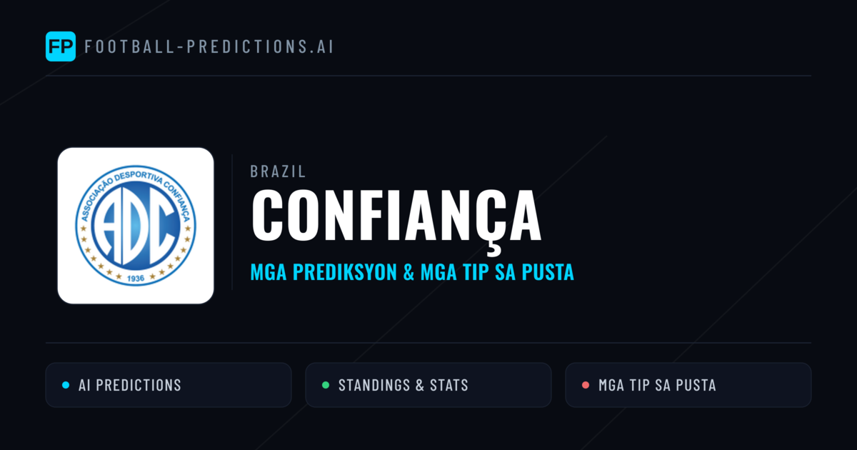 Confiança Predictions & Stats
