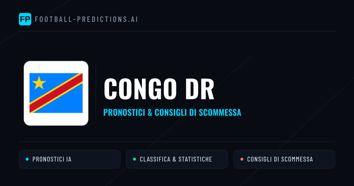 Pronostici e Statistiche Congo DR