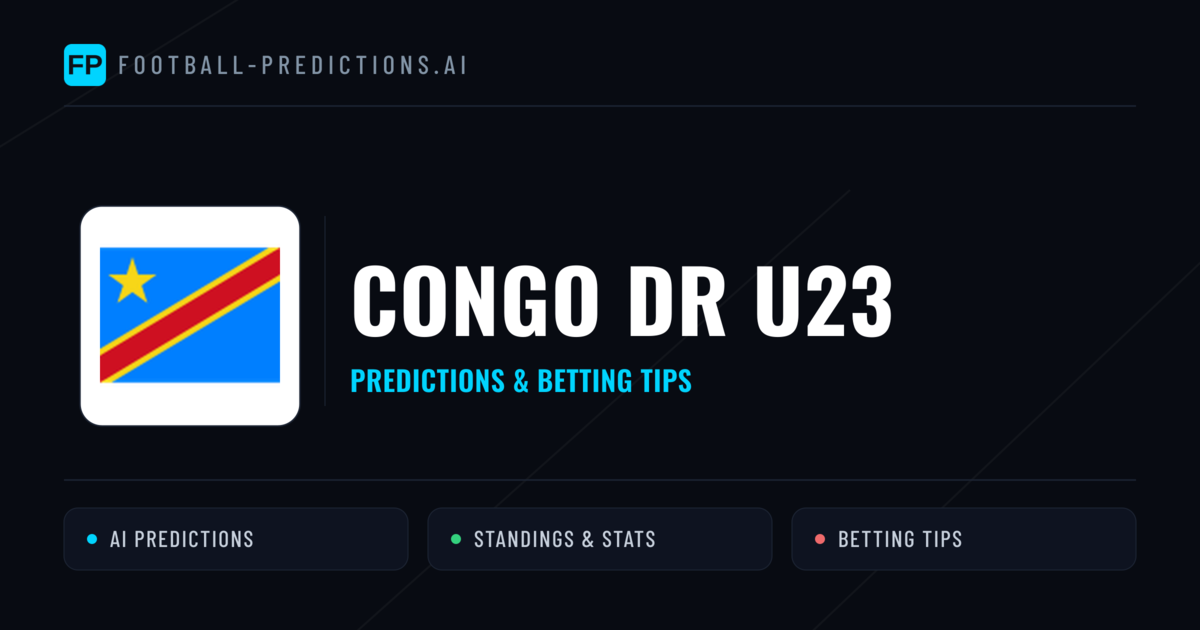 Congo DR U23 Predictions & Stats