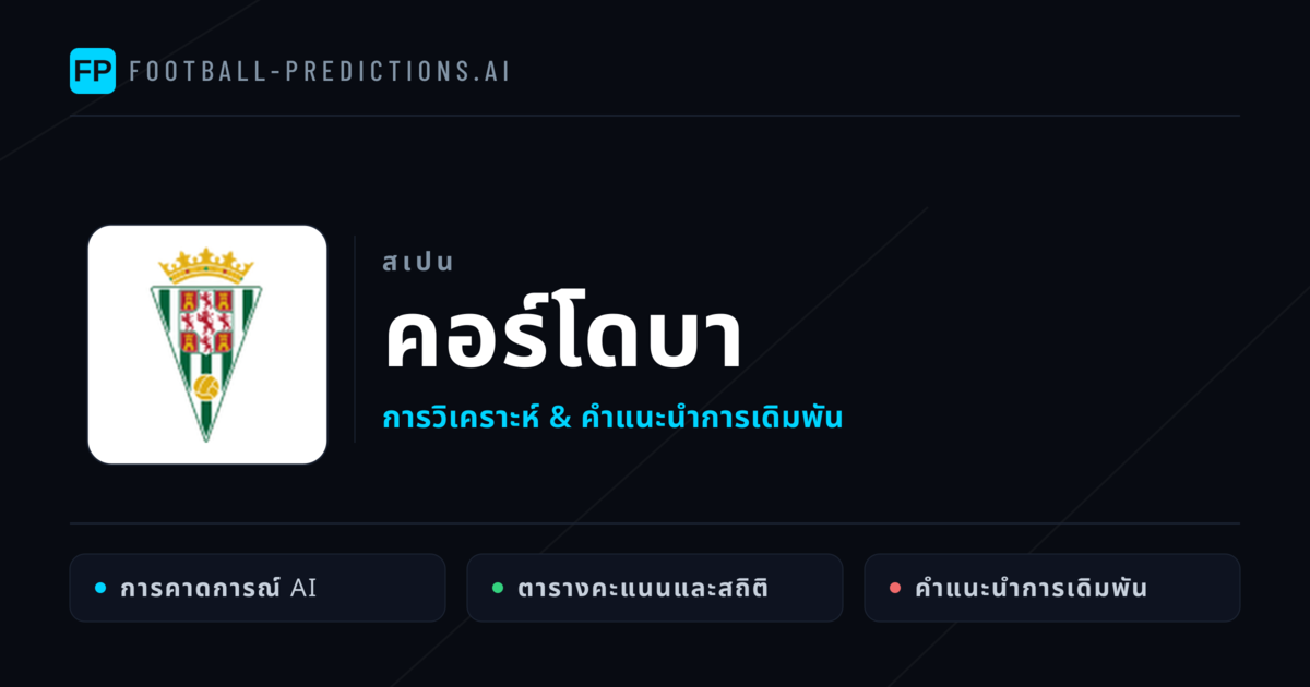คอร์โดบา การวิเคราะห์และสถิติ