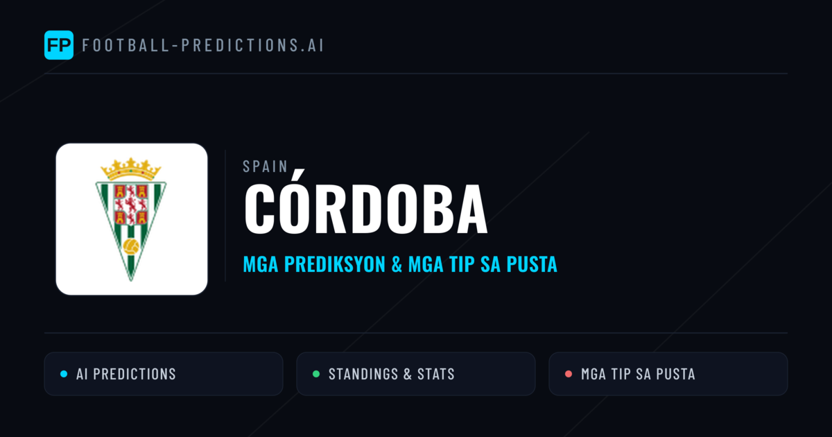 Córdoba Predictions & Stats