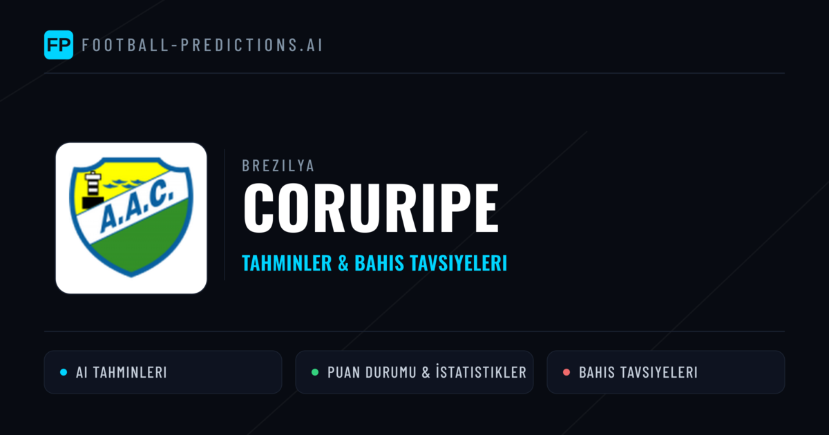 Coruripe Tahminleri & İstatistikler