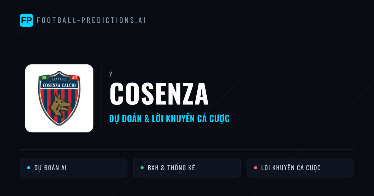 Cosenza Dự đoán & Thống kê