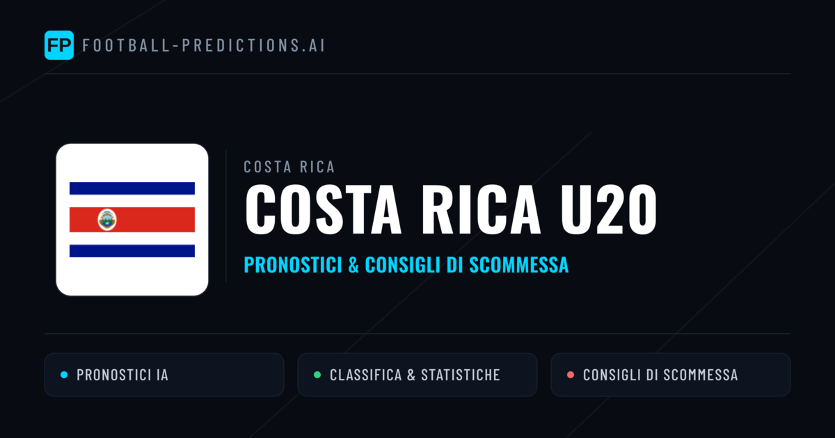 Pronostici e Statistiche Costa Rica U20