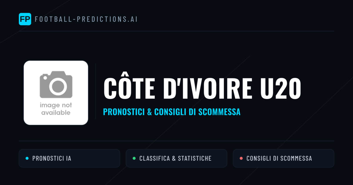 Pronostici e Statistiche Côte d'Ivoire U20