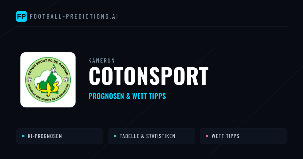 Cotonsport Prognosen & Statistiken