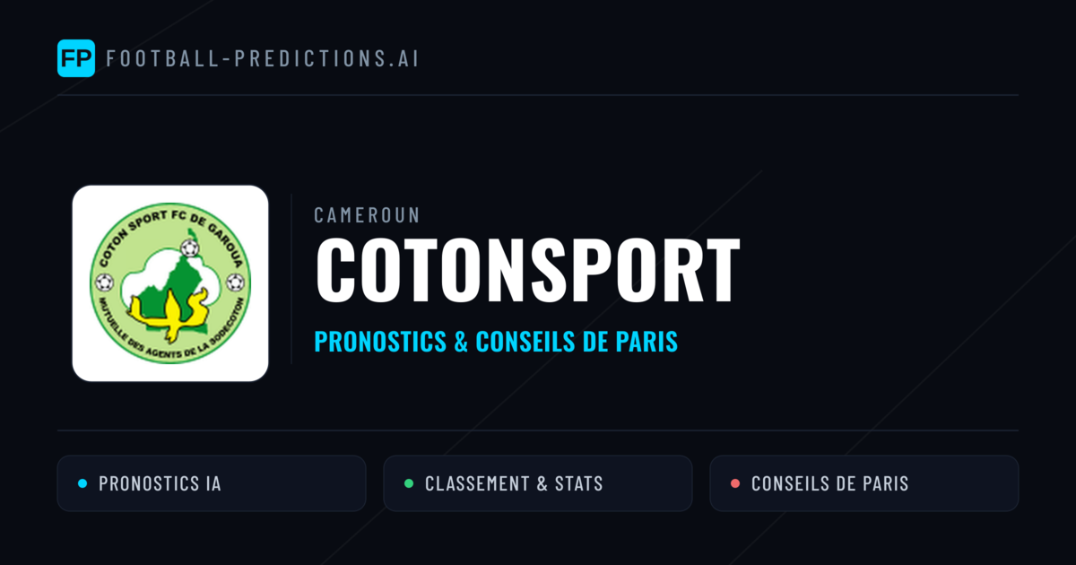 Cotonsport Pronostics & Statistiques