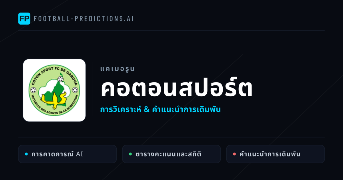 คอตอนสปอร์ต การวิเคราะห์และสถิติ
