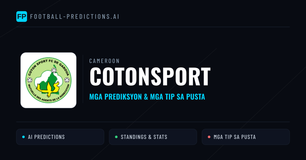 Cotonsport Predictions & Stats
