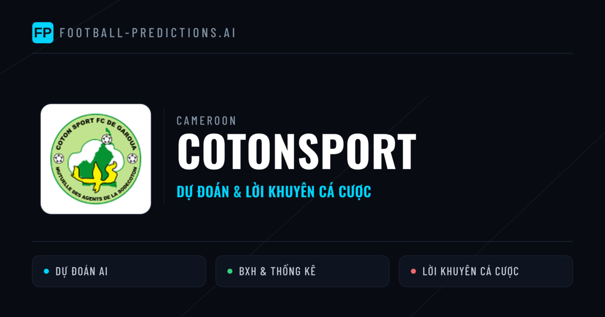 Cotonsport Dự đoán & Thống kê