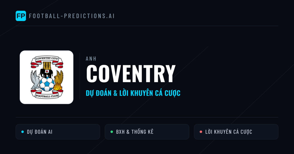 Coventry Dự đoán & Thống kê