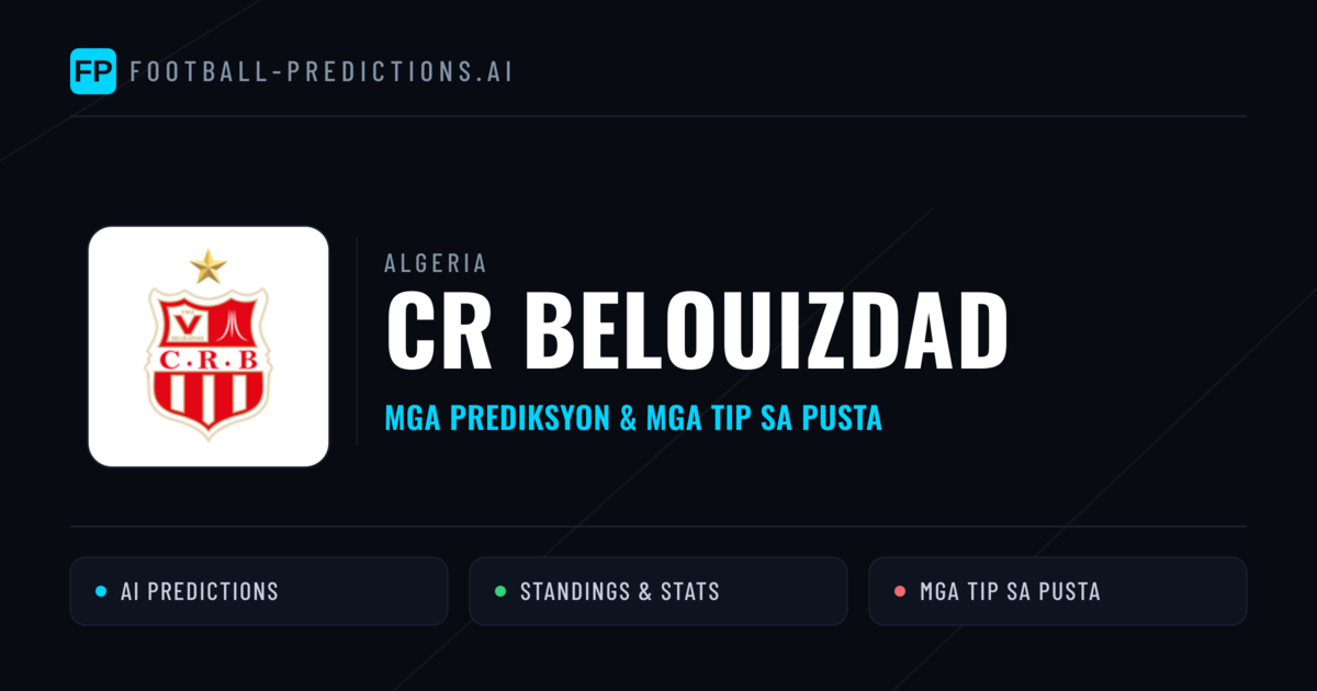 CR Belouizdad Predictions & Stats