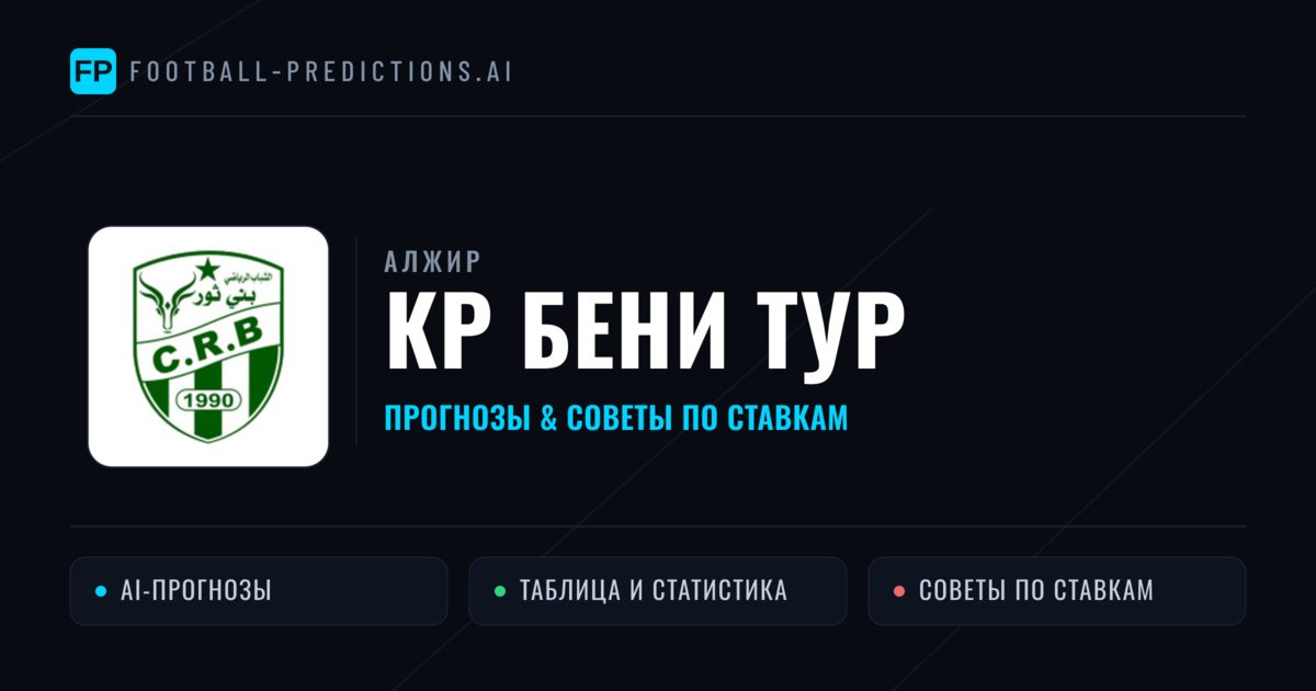 КР Бени Тур прогнозы и статистика