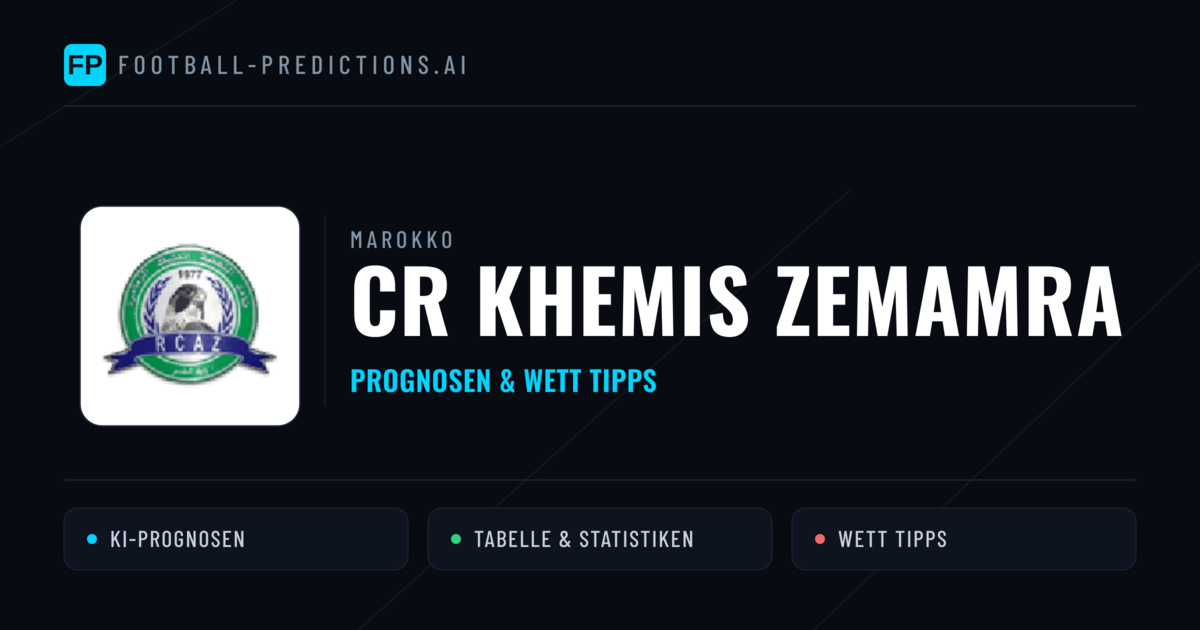 CR Khemis Zemamra Prognosen & Statistiken