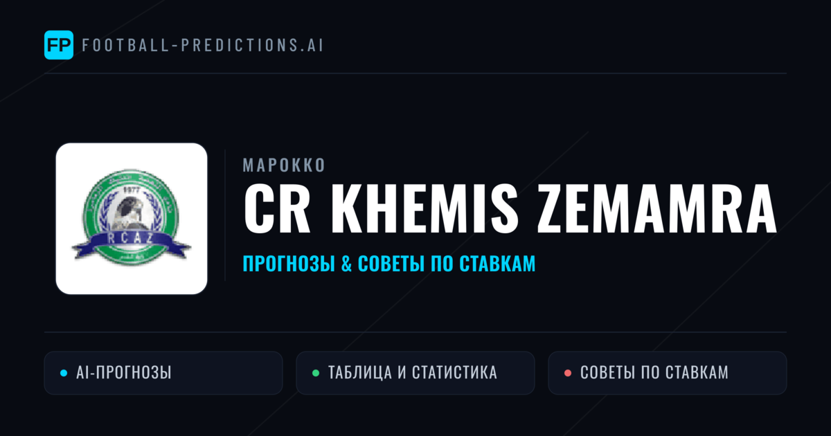 CR Khemis Zemamra прогнозы и статистика