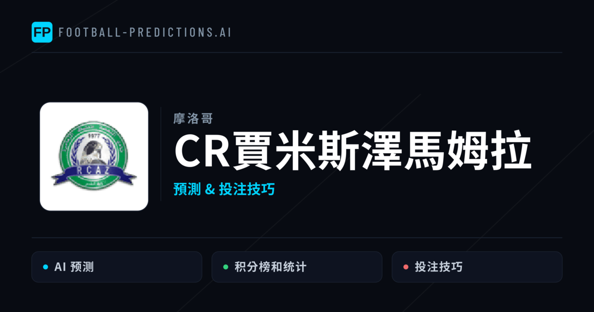 CR賈米斯澤馬姆拉 運彩分析|足球預測與數據
