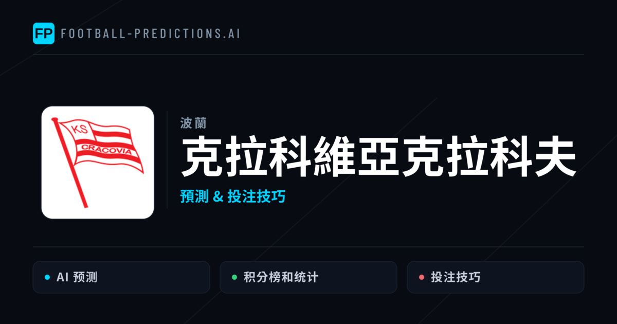 克拉科維亞克拉科夫 運彩分析｜足球預測與數據