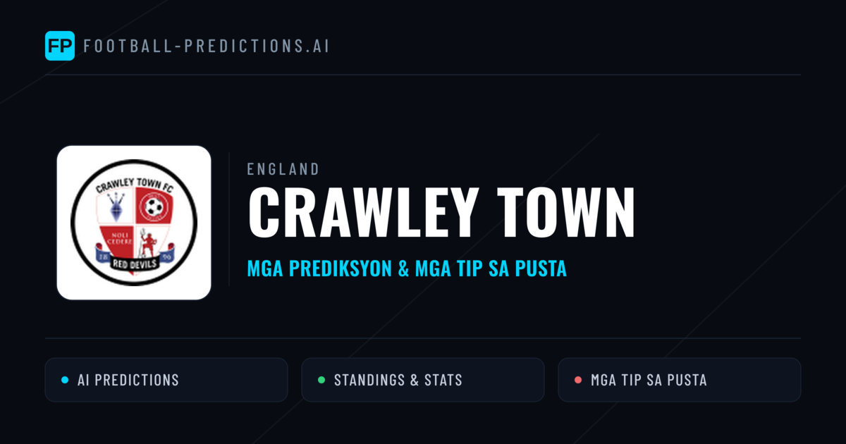 Crawley Town Predictions & Stats