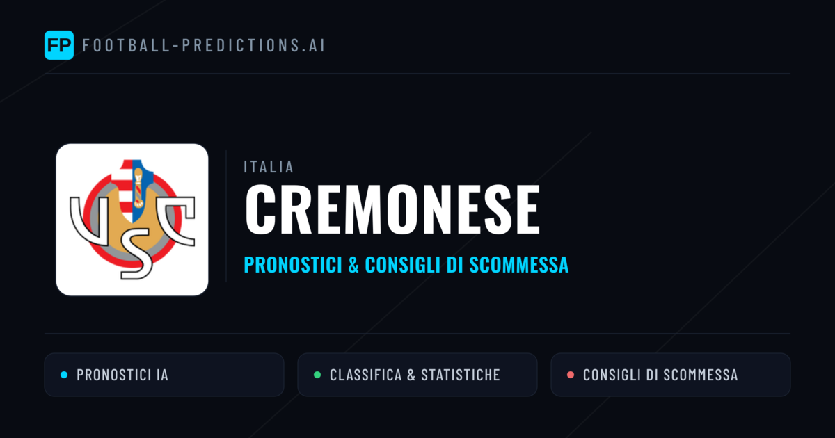 Pronostici e Statistiche Cremonese