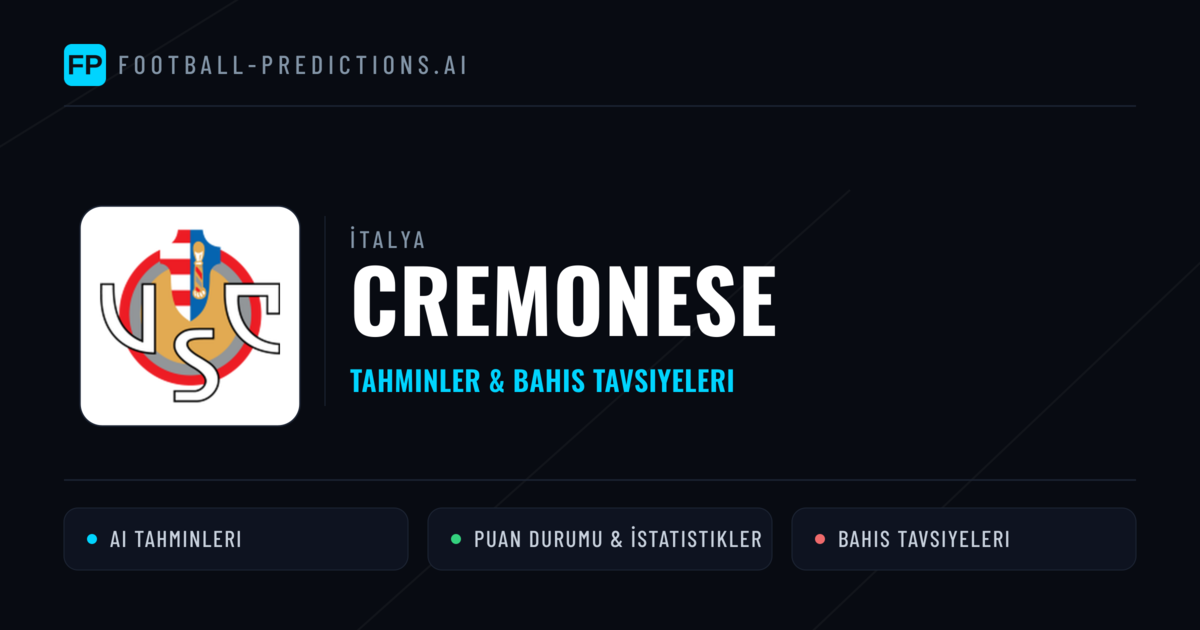 Cremonese Tahminleri & İstatistikler