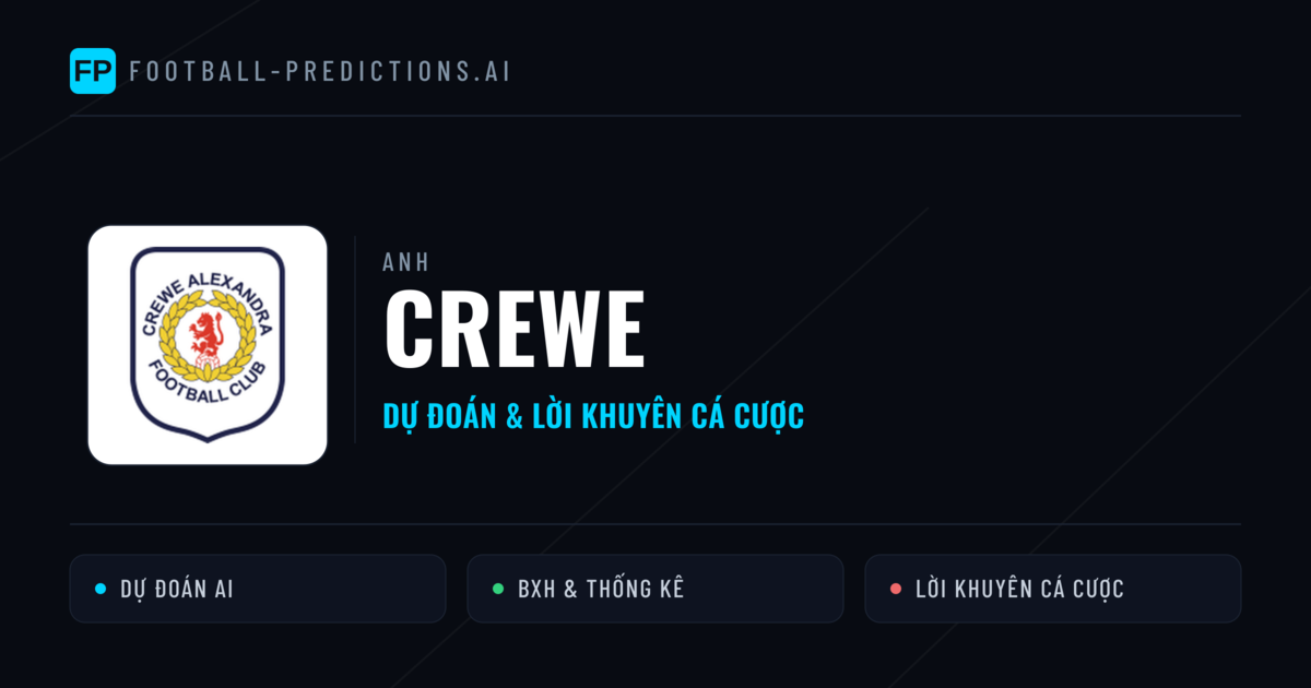 Crewe Dự đoán & Thống kê