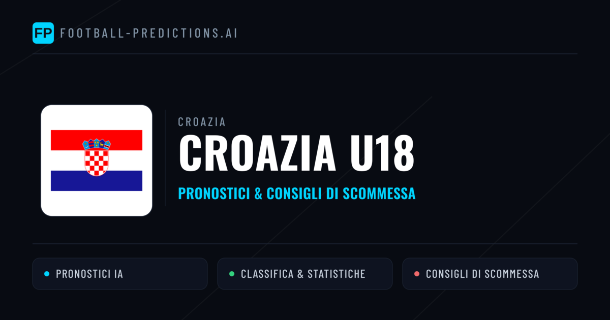 Pronostici e Statistiche Croazia U18