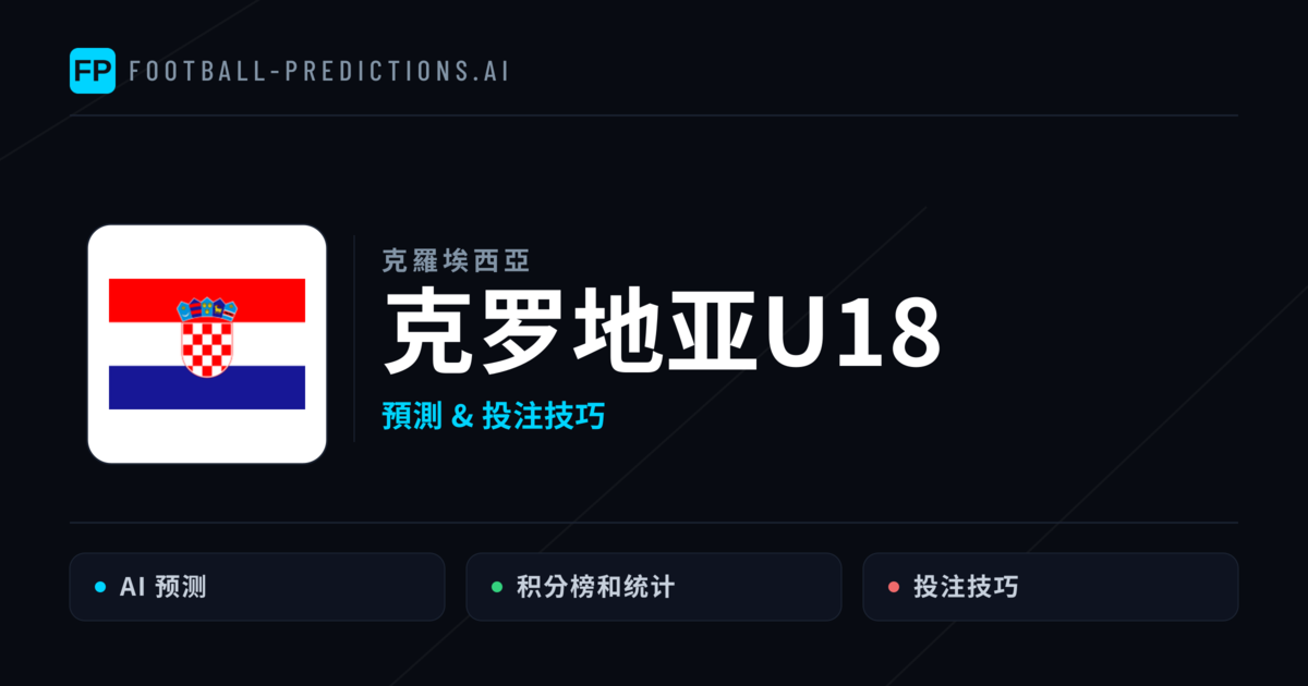 克罗地亚U18 運彩分析｜足球預測與數據